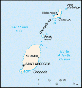 grenada-map | National Country Symbols Of All Countries